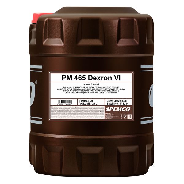 PEMCO iMATIC 465 DEXRON VI Automatikgetriebeöl D VI, MB 236.14