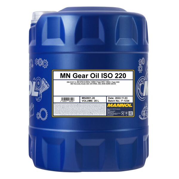 MANNOL Gear Oil ISO 220 Maschinengetriebeöl