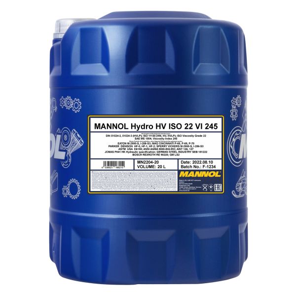 MANNOL HV 22, ISO 22 Hydrauliköl